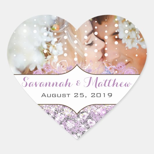 ラベンダーフェアユタリーライトとスター結婚ズ ハートシール (正面)