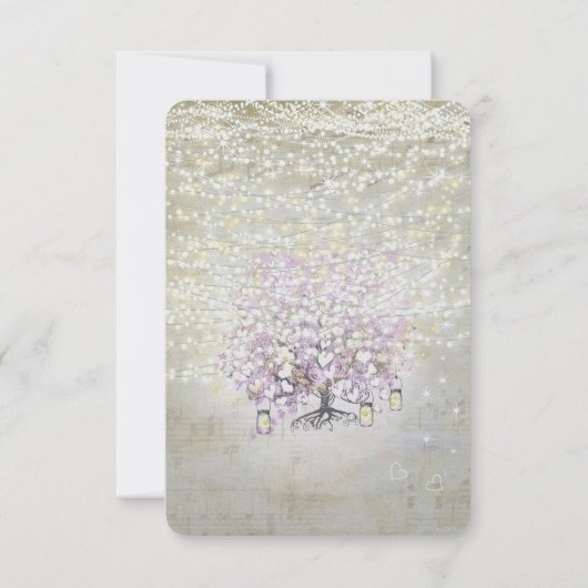 ラベンダーフェアユタリーライトとスター結婚ズ 出欠カード (裏面)