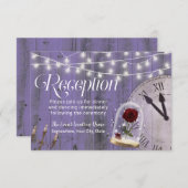 ラベンダーフェアリー結婚ターレバラドーム披露宴 招待状 (正面/裏面)