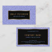 ラベンダーフェイクグリッター 名刺 (正面/裏面)