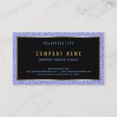 ラベンダーフェイクグリッター 名刺 (裏面)