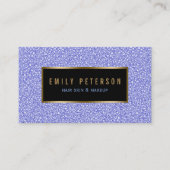 ラベンダーフェイクグリッター 名刺 (正面)