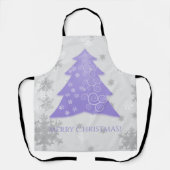 ラベンダーフェスティバルクリスマスツリーエプロン エプロン (正面)