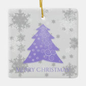 ラベンダーフェスティバルクリスマスツリーセラミックオーナメント セラミックオーナメント (正面)