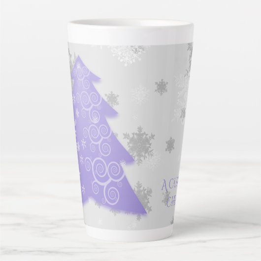 ラベンダーフェスティバルクリスマスツリーラテマグ カフェラテマグ (正面)