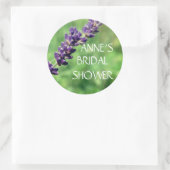 ラベンダーフォトクラシックステッカー ラウンドシール (バッグ)