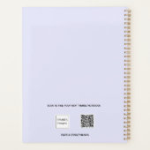 ラベンダーフォトコラージュアポイントメント2025 プランナー手帳 (裏面)