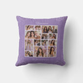 ラベンダーフォトコラージュキープサケキンセアニェラ クッション (裏面)