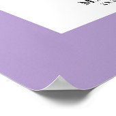 ラベンダーフォト水玉模様卒業パーティー ポスター (角)