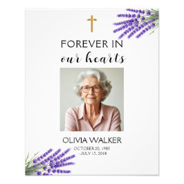 ラベンダーフォト葬儀ウェルカムサイン フォトプリント           