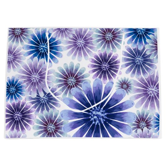 ラベンダーフラワルギフトバッグ ラージペーパーバッグ (正面)