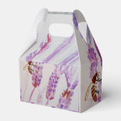 ラベンダーフラワーとビー水彩誕生日 フェイバーボックス (裏面サイド)