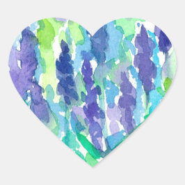 ラベンダーフラワーウォーター色 ハートシール