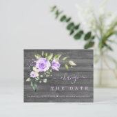 ラベンダーフラワーオールドバ結婚ーンの延期 ポストカード (スタンド正面)