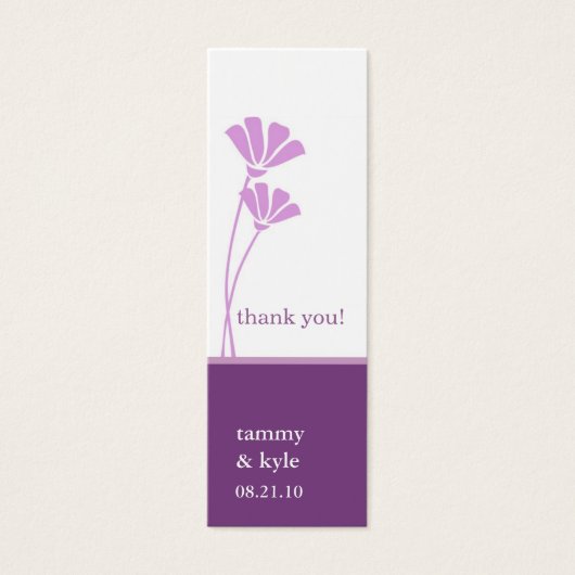 ラベンダーフラワーギフトラベル (正面)