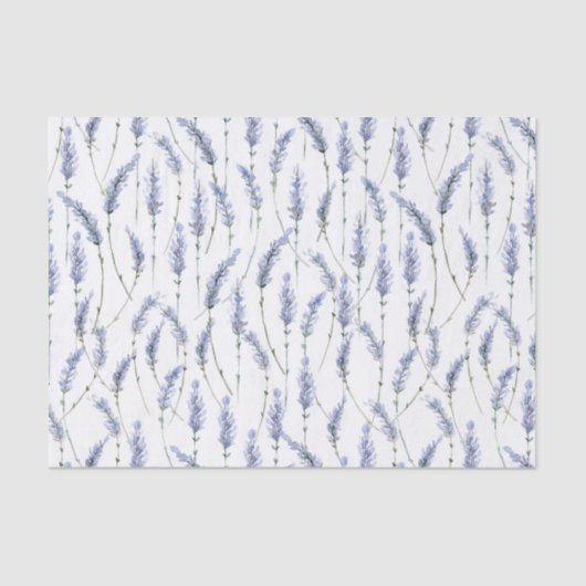 ラベンダーフラワースプリグ素朴フローラ 薄葉紙 (正面)