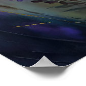 ラベンダーフラワーズアートプリントポスター ポスター (角)