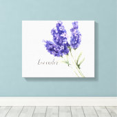 ラベンダーフラワーズウォーター色キャンバス印刷 キャンバスプリント (インサイチュ (ウッドフロア))