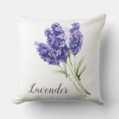ラベンダーフラワーズウォーター色 クッション (正面)