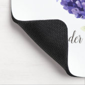 ラベンダーフラワーズウォーター色 マウスパッド (コーナー)