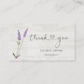 ラベンダーフラワーズオンウッドサンキューホテル座席表 プレイスカード (正面)