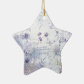 ラベンダーフラワーズデコパージュ セラミックオーナメント (右)