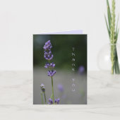 ラベンダーフラワーズフローラ植物写真 ノートカード (正面)
