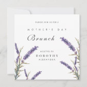 ラベンダーフラワーズマザーズデイブランチ招待状 招待状 (正面)