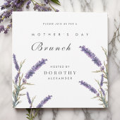 ラベンダーフラワーズマザーズデイブランチ招待状 招待状