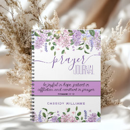 ラベンダーフラワーズ祈りの言葉ジャーナル手帳 ノートブック