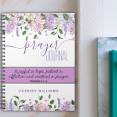 ラベンダーフラワーズ祈りの言葉ジャーナル手帳 ノートブック