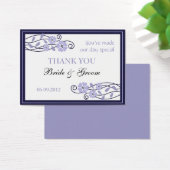 ラベンダーフラワーズ結婚式の引き出物ギフトラベル (デスク)