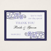 ラベンダーフラワーズ結婚式の引き出物ギフトラベル (正面)