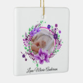 ラベンダーフラワーズ誕生詳細写真記念 セラミックオーナメント (右)