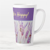 ラベンダーフラワードゥンワーリーハッピーラテマグ カフェラテマグ (右)