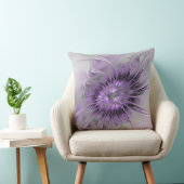 ラベンダーフラワードリームモダン抽象芸術フラクタル クッション (椅子)