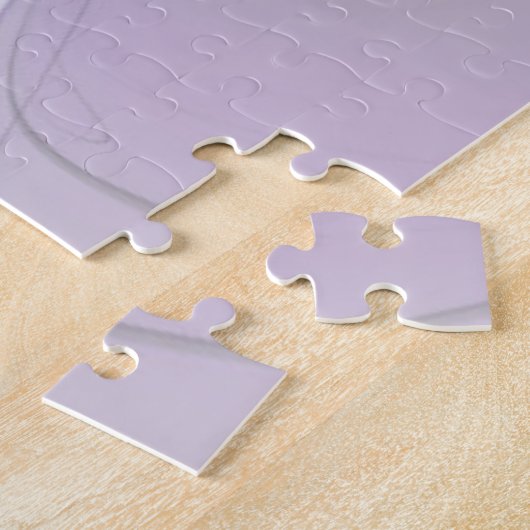 ラベンダーフラワードリームモダン抽象芸術フラクタル ジグソーパズル (側面)