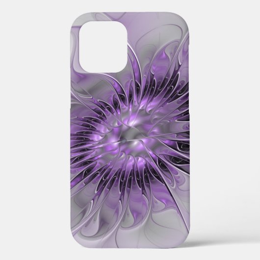 ラベンダーフラワードリームモダン抽象芸術フラクタル Case-Mate iPhoneケース (裏面)