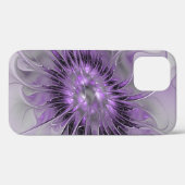 ラベンダーフラワードリームモダン抽象芸術フラクタル Case-Mate iPhoneケース (裏面 (横))