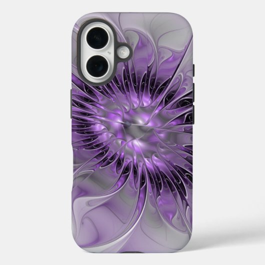 ラベンダーフラワードリームモダン抽象芸術フラクタル Case-Mate iPhoneケース (裏面)