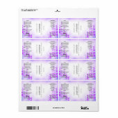 ラベンダーフラワードロッパーボトルラベル ラベル (フルシート)