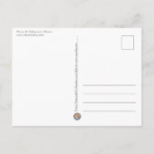 ラベンダーフラワーハネビー自然写真 ポストカード (裏面)