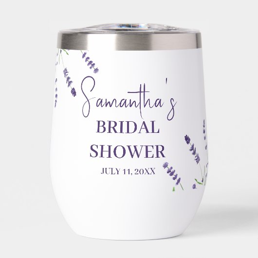 ラベンダーフラワーパープルウォーターブライダルシャワー (正面)