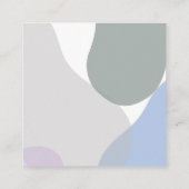 ラベンダーフラワーパープル結婚フローラ詳細 エンクロージャーカード (裏面)