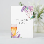 ラベンダーフラワービール ブライダルシャワー サンキューカード (スタンド正面)