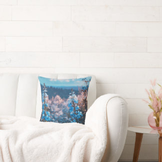 ラベンダーフラワーピローカバー – ソフトで美しい クッション