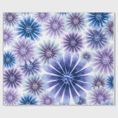 ラベンダーフラワーラッピングペーパー ラッピングペーパー (フラット)