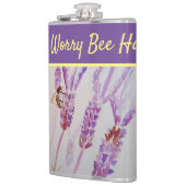 ラベンダーフラワー心配しない幸せな紫 フラスク (左)