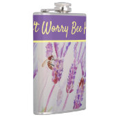 ラベンダーフラワー心配しない幸せな紫 フラスク (右)