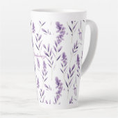 ラベンダーフラワー芽サンダー_コーブ カフェラテマグ (右アングル)